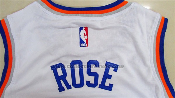 Maglia New York Knicks Derrick Rose #25 Bianco